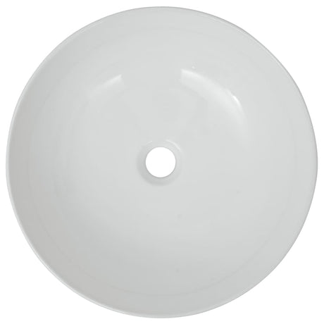 VIDAXL WASHBAIN RUND WEISS 41,5 x 13,5 cm Keramik