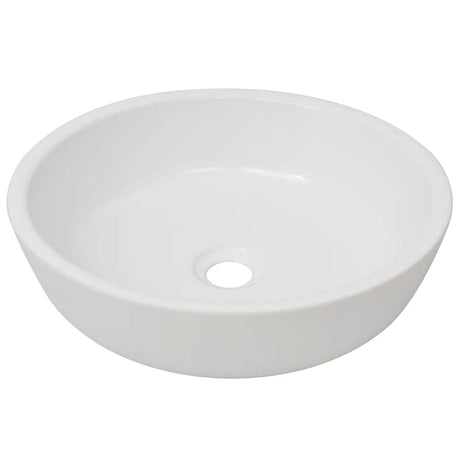 VIDAXL WASHBAIN RUND WHITE 42x12 cm Keramik