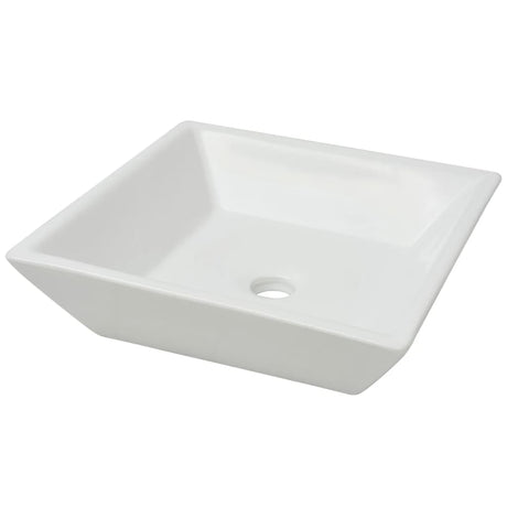 VIDAXL WASHBAIN Square White 41.5x41.5x12 cm Keramik