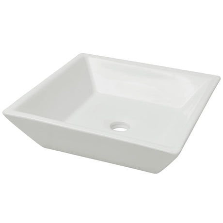 VIDAXL WASHBAIN Square White 41.5x41.5x12 cm Keramik