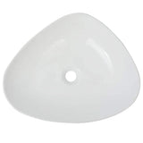 VIDAXL WASHBAIN TRIGUGULAR WEISS 50,5 x 41 x 12 cm Keramik