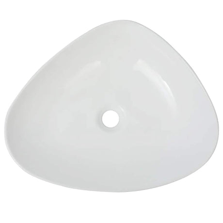 VIDAXL WASHBAIN TRIGUGULAR WEISS 50,5 x 41 x 12 cm Keramik