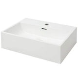 Vidaxl -Waschbecken mit Kranloch weiß 51,5 x 38,5 x 15 cm Keramik