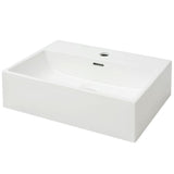 Vidaxl -Waschbecken mit Kranloch weiß 51,5 x 38,5 x 15 cm Keramik