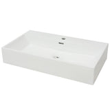 VIDAXL WASHBAIN mit Taphole White 76x42.5x14,5 cm Muermiek
