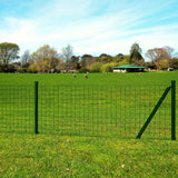 Vidaxl Euro HEK 25x0,8 m Stahlgrün