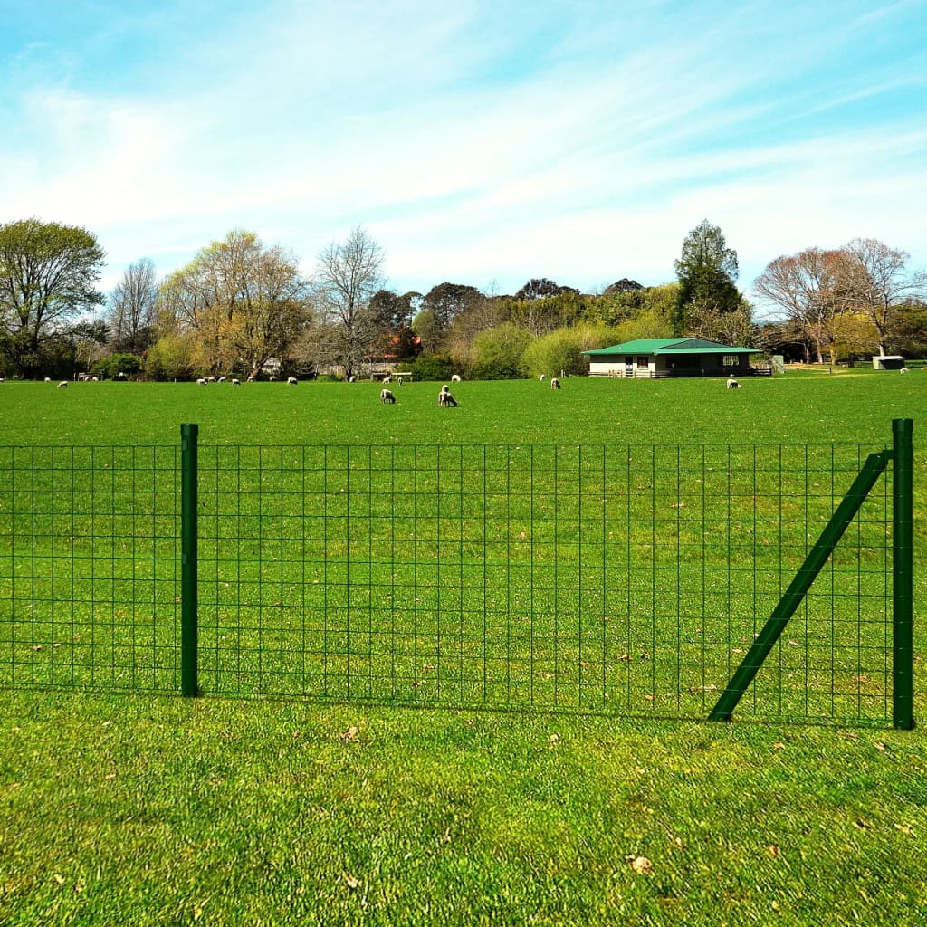 Vidaxl HEK 25x1,5 m Stahlgrün