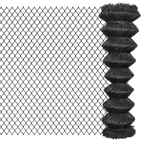 Vidaxl -Netzzaun 25x1,5 m Stahlgrau