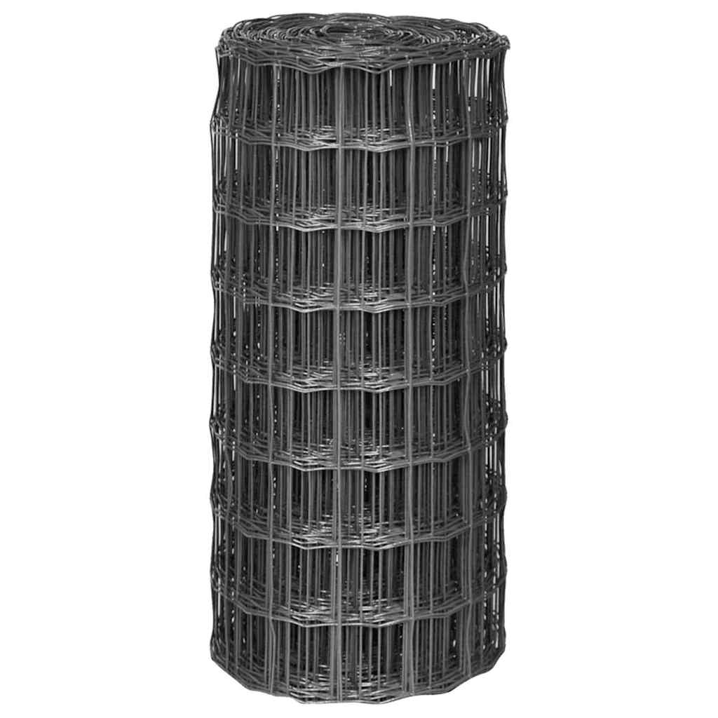 Vidaxl Euro HEK 25x0,8 m Stahlgrau