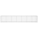 Vidaxl Schanskorf Wand mit Deckel 600x50x100 cm verzinkter Stahl