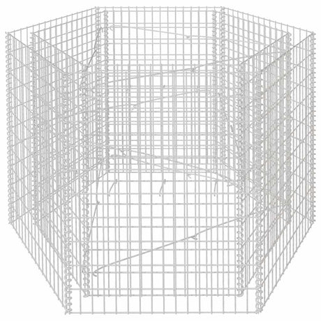 Vidaxx Gabionen-Pflanzgefäß erhöht sechseckig 160x140x100 cm