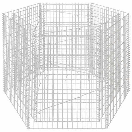 Vidaxl Gabion -Pflanzer vermehrte hexagonale 160x140x100 cm
