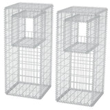 VIDAXL SCHANS -BORKPLANNTERS 2 ST 50x50x120 cm Stahl