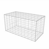 Vidaxl Gabion Basket 100x50x50 cm verzinkter Stahl