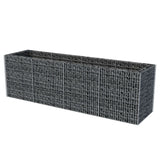 Vidaxl Gabion -Pflanzer erhöhte 360x90x100 cm Stahl