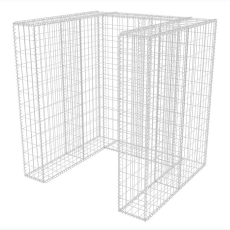 Vidaxx Gabionen-Einzelmülltonnen-Umbau 110x100x120 cm Stahl