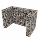 VIDAXL SCHANSKORF DOUBLE MUGBAGA -BIN -Umwandlung 180x100x120 cm Stahl