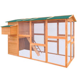 Vidaxl Chicken Coop 295x163x170 cm Holz
