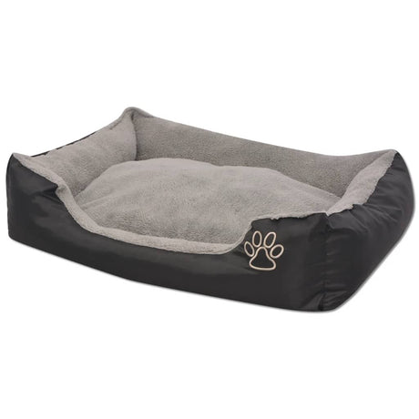 Vidaxl Hundebett mit gepolsterter Kissengröße xxl schwarz