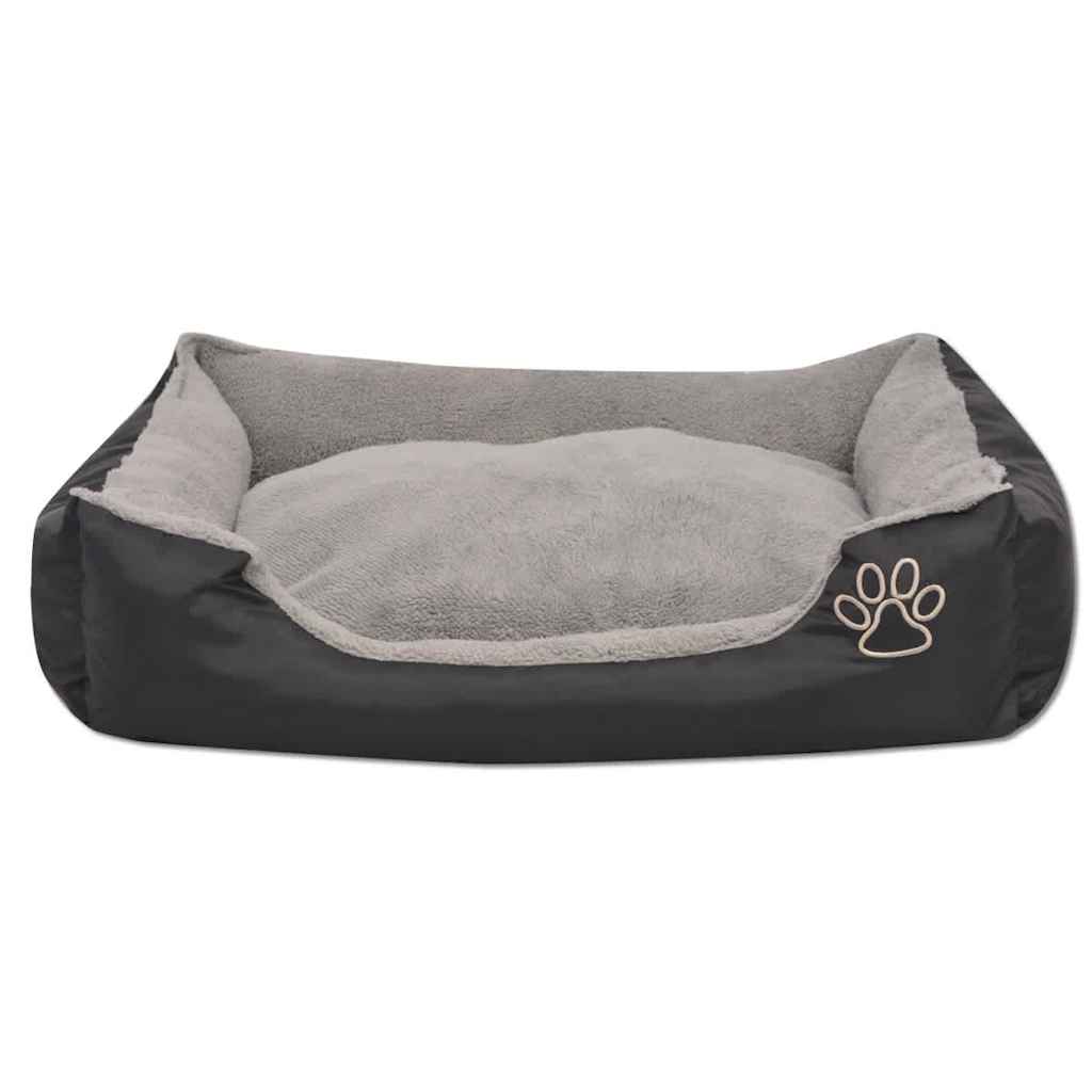 Vidaxl Hundebett mit gepolsterter Kissengröße xxl schwarz