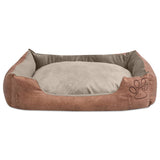 Vidaxl Hunde Bettkissen pu künstliche Ledergröße XL Beige