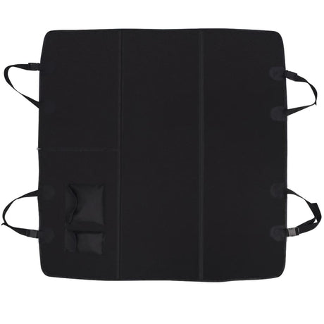 Vidaxl -Haustiere Rücksitzabdeckung 148x142 Schwarz