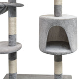 Vidaxl Cat Scraping Post mit Sisal -Kratzern 125 cm Grau