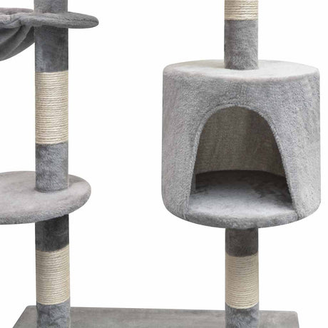 Vidaxl Cat Scraping Post mit Sisal -Kratzern 125 cm Grau