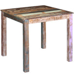 Vidaxl eettafel 80x82x76 cm massief gerecycled hout
