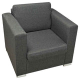 Vidaxl fauteuil stof donkergrijs