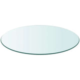 Vidaxl tafelblad rond 500 mm gehard glas