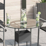 Vidaxl tafelblad van gehard glas 600 mm rond