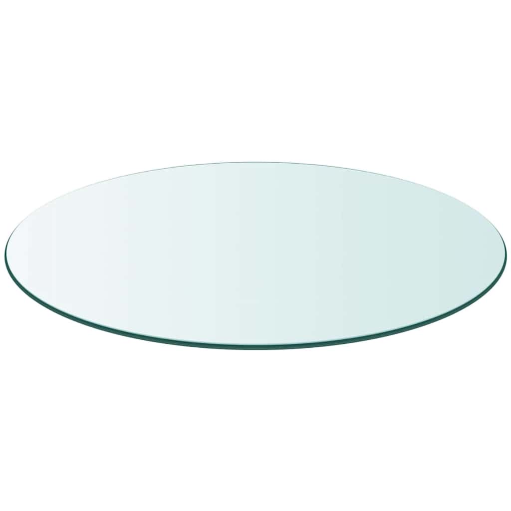 Vidaxl tafelblad van gehard glas 700 mm rond