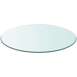 Vidaxl tafelblad van gehard glas 700 mm rond