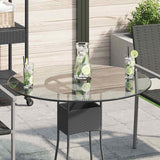 Vidaxl tafelblad van gehard glas 800 mm rond