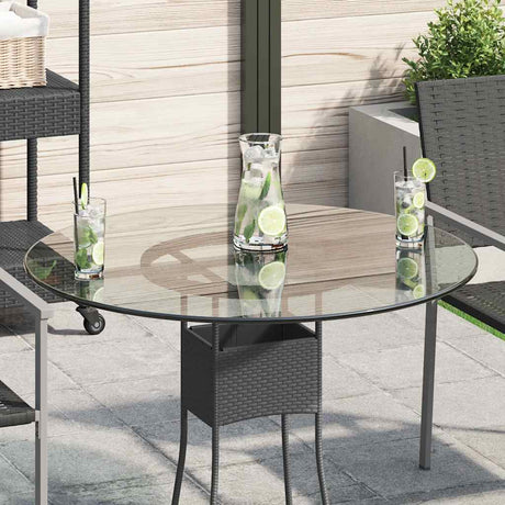 Vidaxl tafelblad van gehard glas 80 cm rond