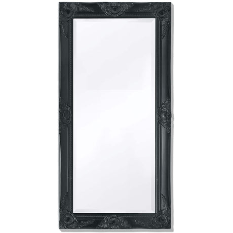 Vidaxl Wandspiegel Barock 100 x 50 cm schwarz