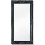 Vidaxl Wandspiegel Barock 100 x 50 cm schwarz