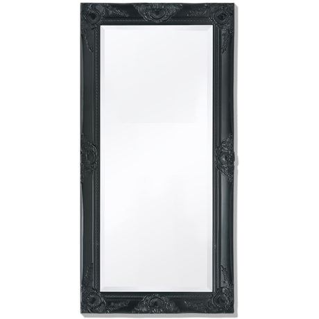 Vidaxl Wandspiegel Barock 100 x 50 cm schwarz