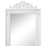 VIDAXL Mirror abgelöst Barockstil 160x40 cm Weiß