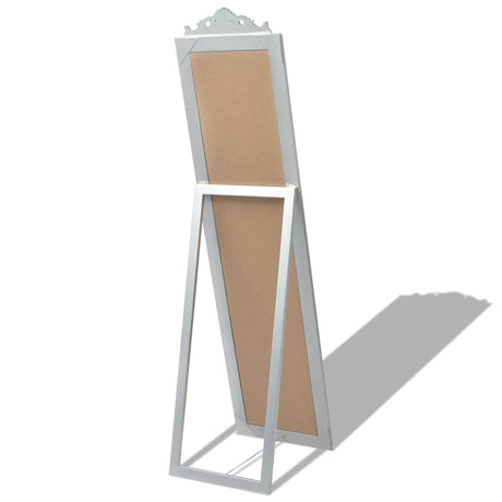 VIDAXL -Abstandsspiegel Barock 160 x 40 cm Silber