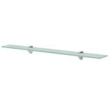 Vidaxl zwevende plank 80x20 cm 8 mm glas