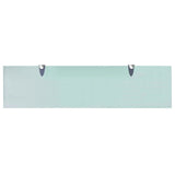 Vidaxl zwevende plank 80x20 cm 8 mm glas