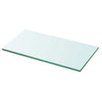 Vidaxl wandschap transparant 30x12 cm glas