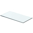 Vidaxl wandschap transparant 40x15 cm glas