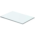 Vidaxl wandschap transparant 40x20 cm glas