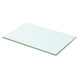 Vidaxl wandschap transparant 50x25 cm glas