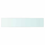 Vidaxl wandschap transparant 70x15 cm glas