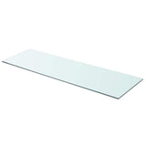 Vidaxl wandschap transparant 90x30 cm glas