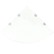Vidaxl hoekschap met chromen dragers transparant 45x45 cm glas